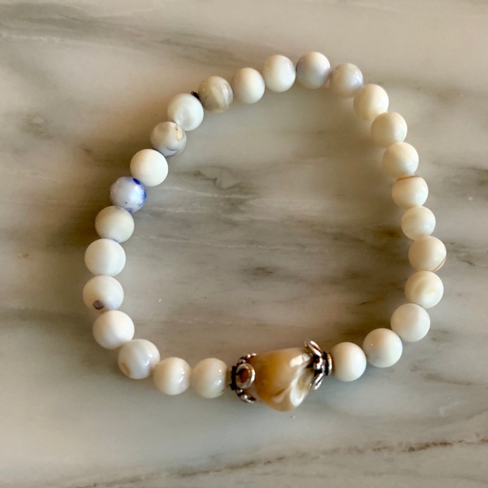 Italian Angel Coral Stackable Healing Bracelet